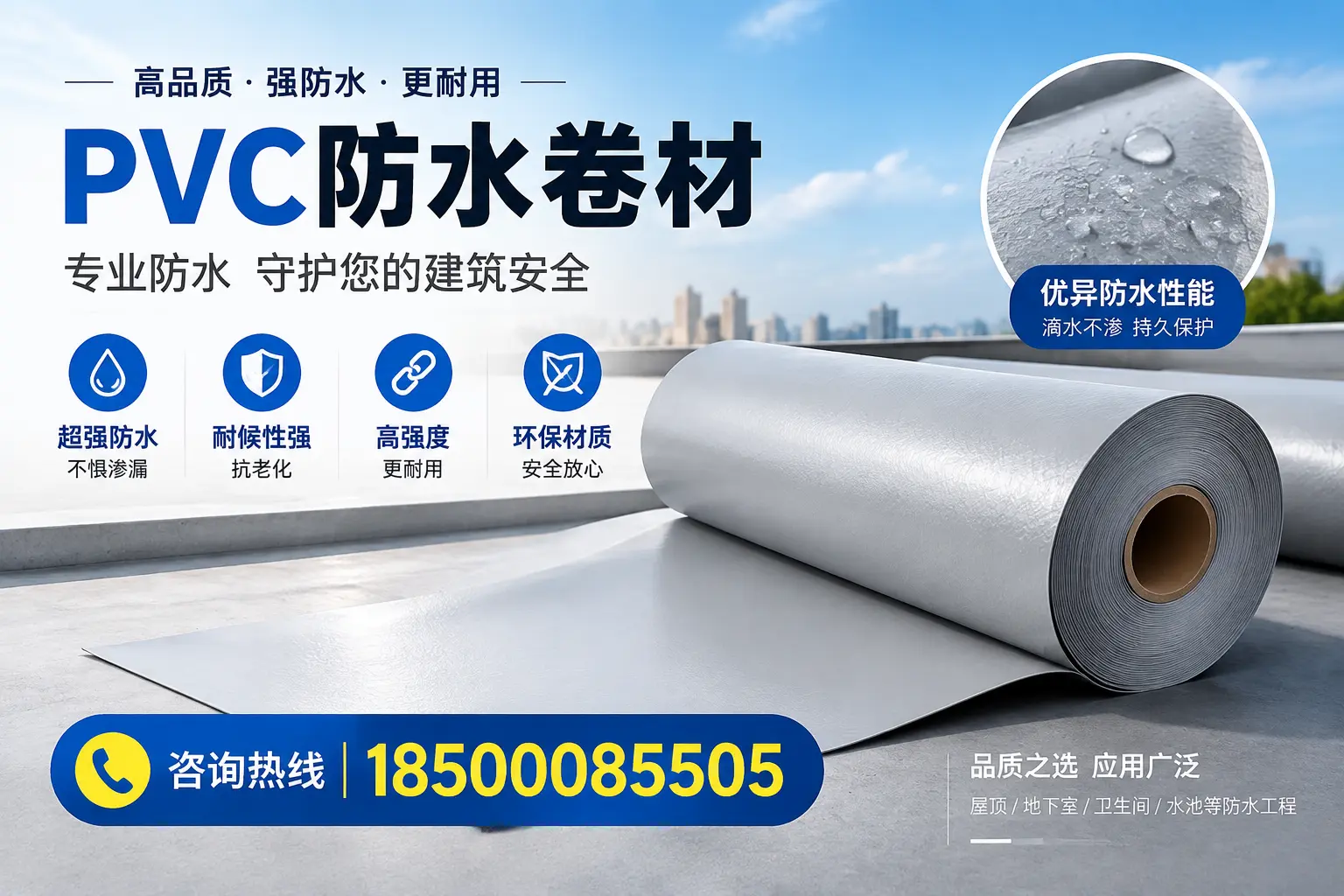平顶山地区pvc防水卷材的市场现状与发展趋势